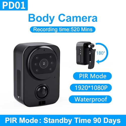 Mini Body Camera with Audio & Video Recording rear design | Smaronics