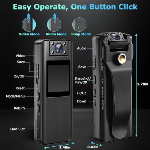 Mini Body Camera with Audio and Video Recording image 7
