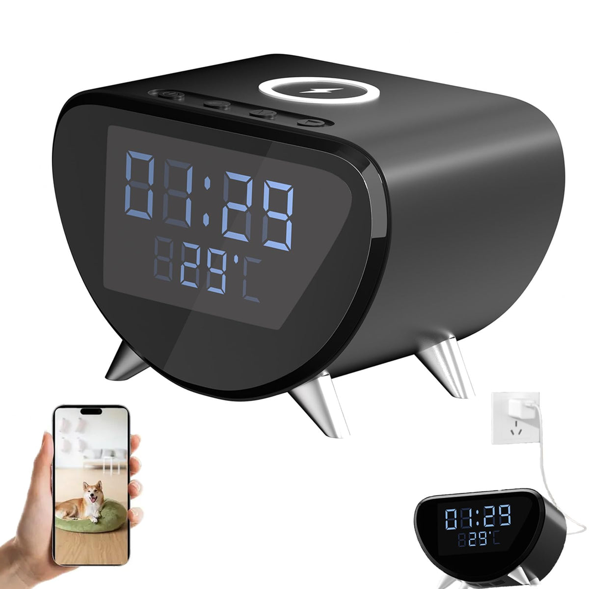 Mini Camera 4K Clock Cam for Home and Office image 9