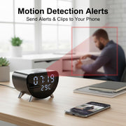 mini camera 4k clock cam for home and office feature close up view | S