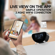 Mini Camera 4K Clock Cam for Home and Office rear design | Smaronics
