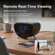 Mini Camera 4K Clock Cam for Home and Office side profile | Smaronics