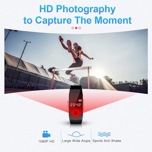 mini hidden camera watch for home and outdoor security clip and build