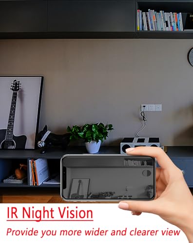 mini spy camera wifi hd1080p home security cam clip and build detail |