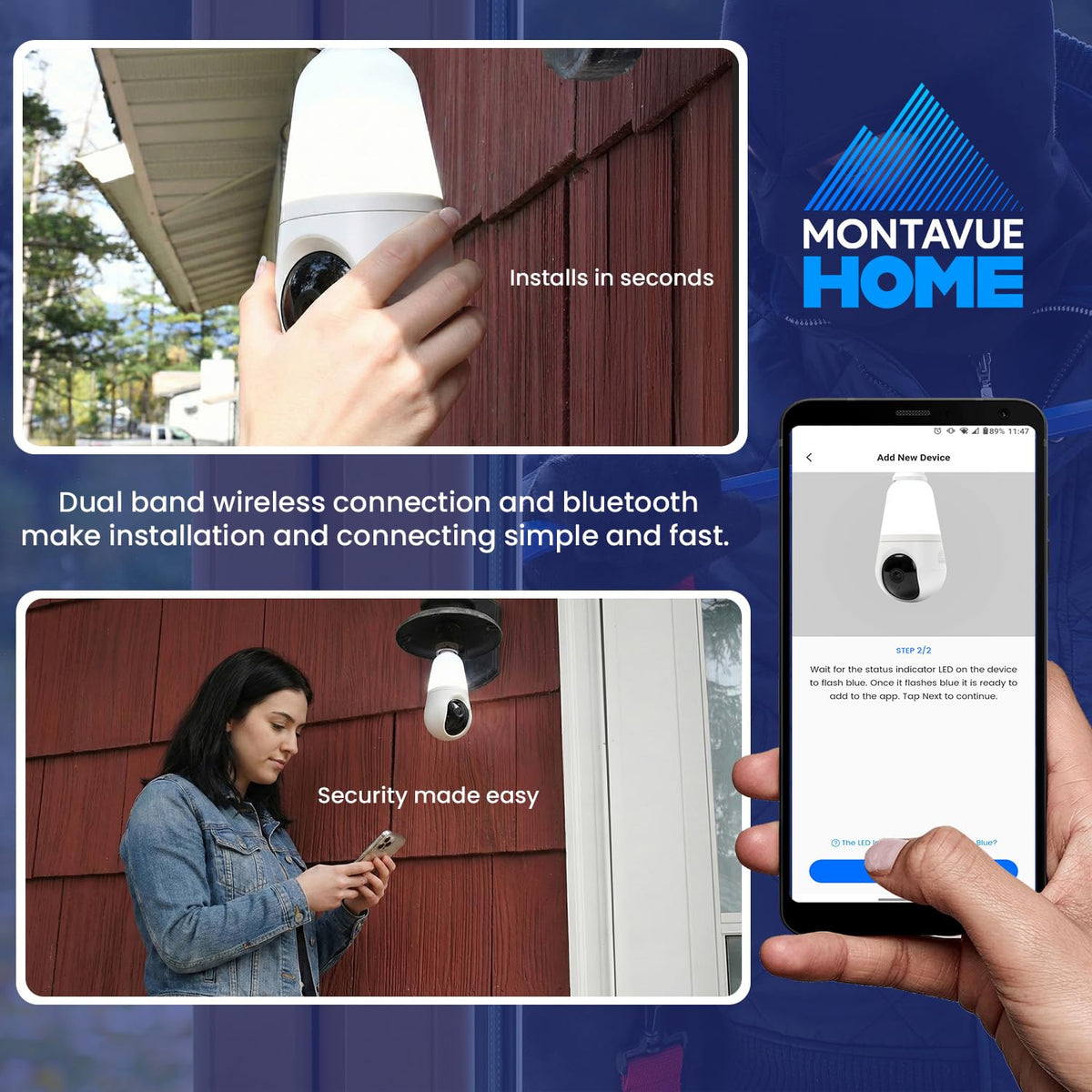 Montavue Light Bulb Security Camera clip and build detail | Smaronics