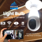 Montavue Light Bulb Security Camera side profile | Smaronics