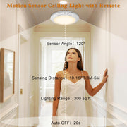 Motion Sensor Ceiling Light with Remote, 2 Pack image 7
