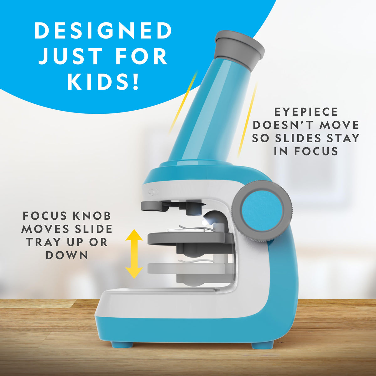 National Geographic Microscope for Kids side profile | Smaronics