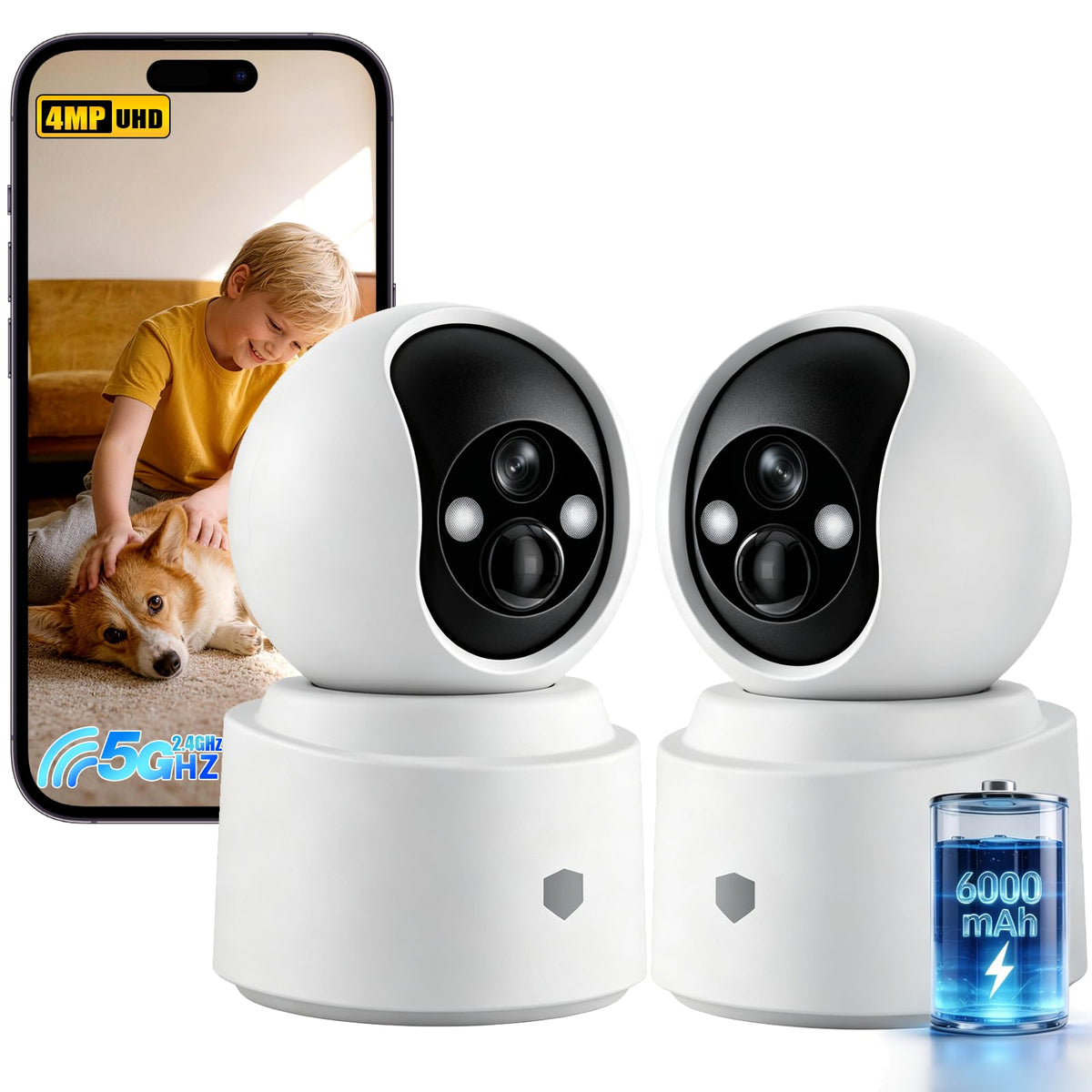 Noonkey Battery Powered Wireless Indoor Security Camera image 8