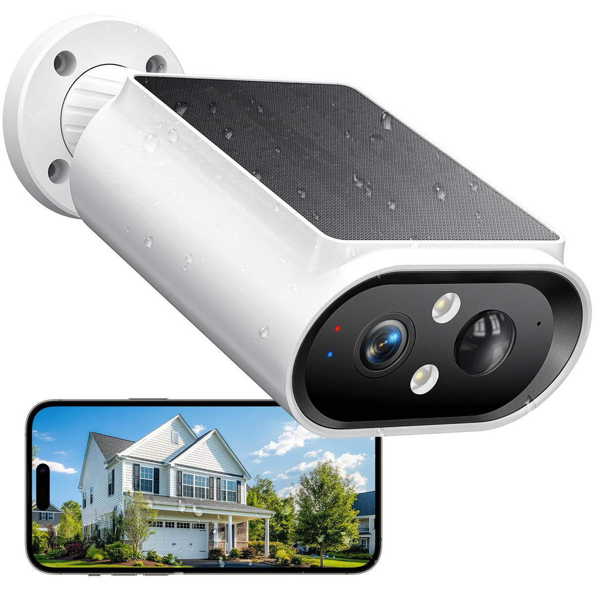 outdoor security camera front angle product view | Smaronics