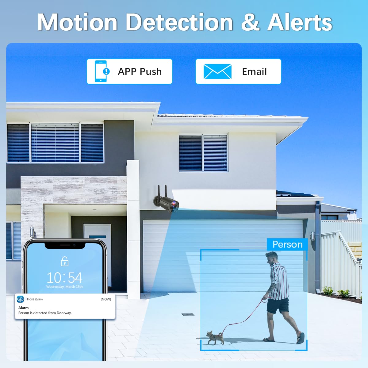 outdoor wireless security camera system clip and build detail | Smaron