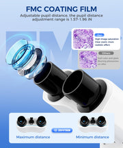 pallipartners compound binocular microscope feature close up view | Sm