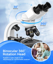 PalliPartners Compound Binocular Microscope rear design | Smaronics
