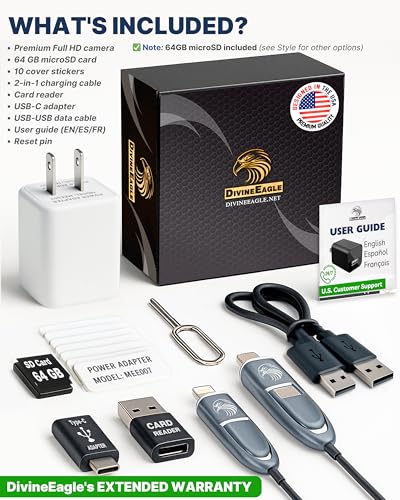 Pet Camera with Motion Detection package contents view | Smaronics