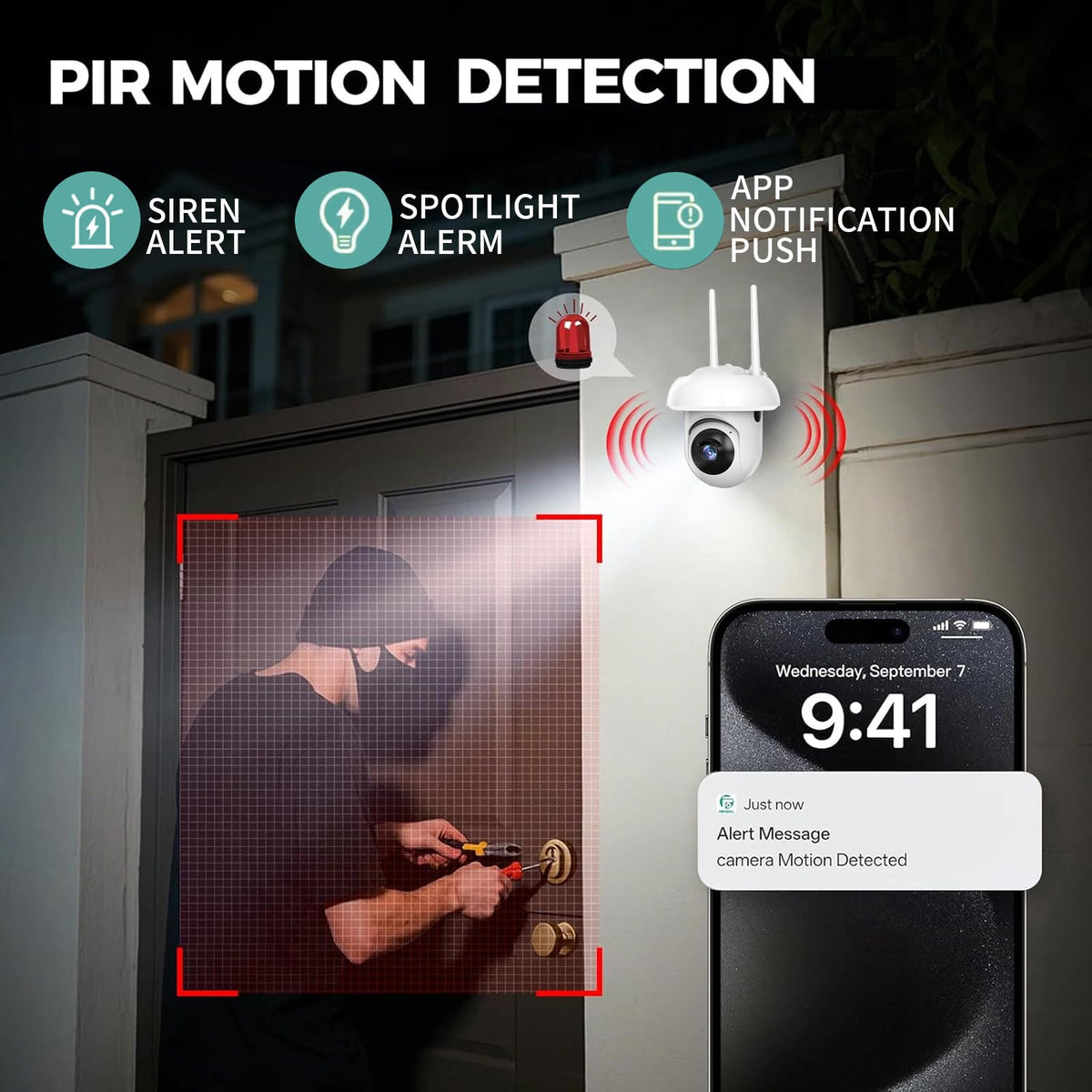 phansatim outdoor security camera side profile product view | Smaronic
