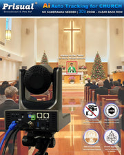 prisual 5th gen ptz camera side profile product view | Smaronics