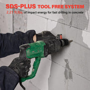 sds plus lightweight rotary hammer drill for concrete masonry clip and