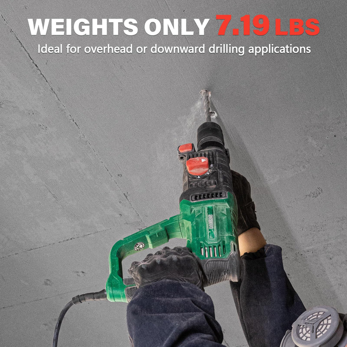 sds plus lightweight rotary hammer drill for concrete masonry feature