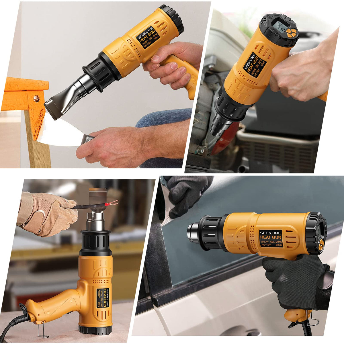 Seekone Digital LCD Display 1800W Heat Gun real usage | Smaronics