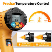 Seekone Digital LCD Display 1800W Heat Gun rear design | Smaronics