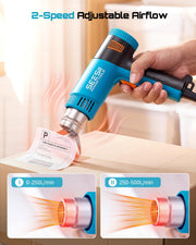 seesii 1800w heat gun clip and build detail | Smaronics