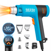 SEESII 1800W Heat Gun with LCD Display front angle | Smaronics