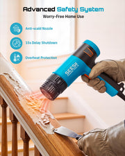 seesii 1800w heat gun package contents view | Smaronics