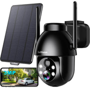 seevision solar security camera 2k ptz wifi 3mp front angle product vi