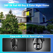 seevision solar security camera 2k ptz wifi 3mp side profile product v