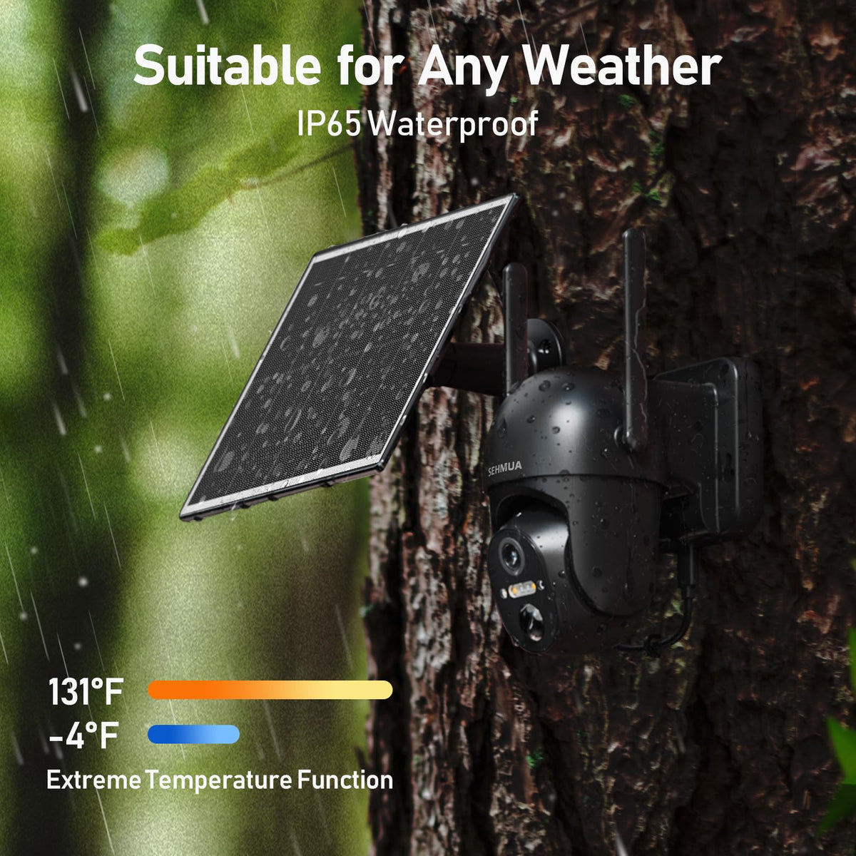 SEHMUA 4G LTE Cellular Solar Security Camera image 7
