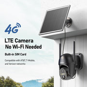 SEHMUA 4G LTE Cellular Solar Security Camera rear design | Smaronics