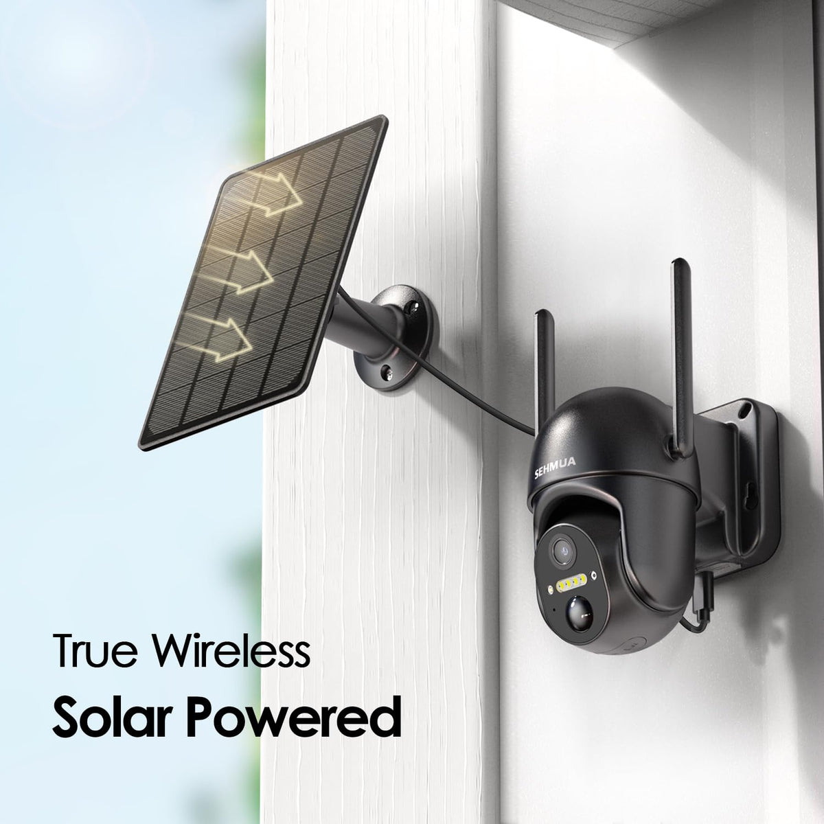 SEHMUA Solar Security Camera with 2K Night Vision image 2