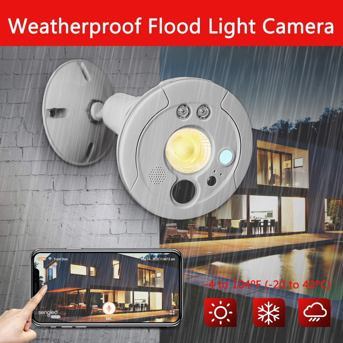 Sengled Floodlight Camera with Motion Sensor real usage | Smaronics