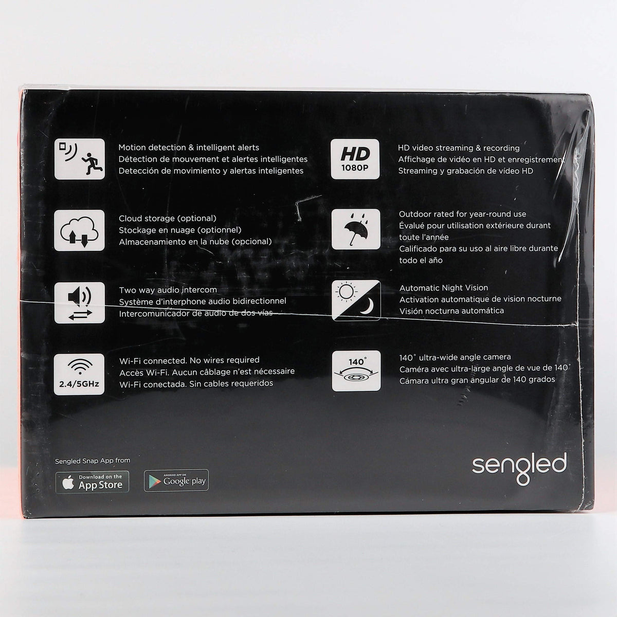 sengled snap par38 e26 medium security camera bulb rear design product