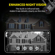septekon 2k outdoor wifi security camera 4 pack feature close up view