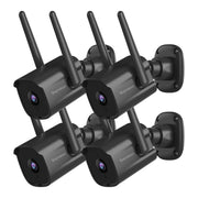 septekon 2k outdoor wifi security camera 4 pack front angle product vi