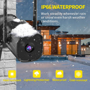 septekon 2k outdoor wifi security camera 4 pack rear design product vi