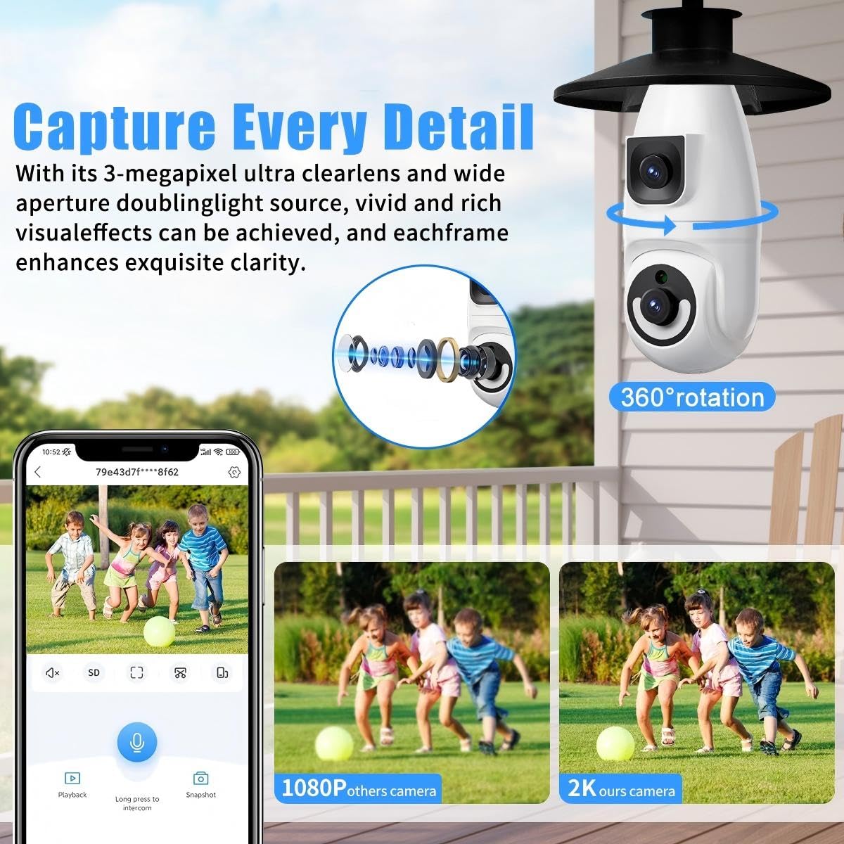 smart indoor security camera product detail close up | Smaronics