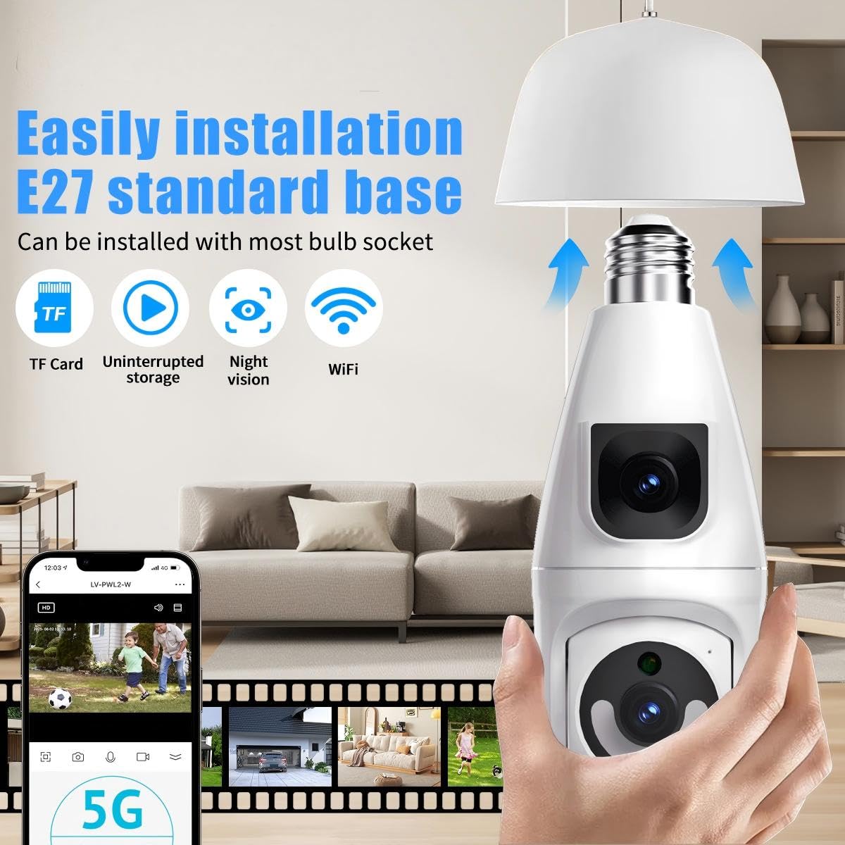 smart indoor security camera rear design product view | Smaronics