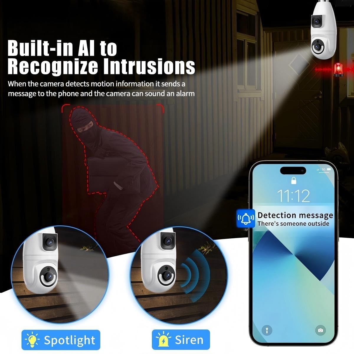 smart indoor security camera side profile product view | Smaronics
