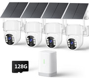solar powered outdoor camera front angle product view | Smaronics