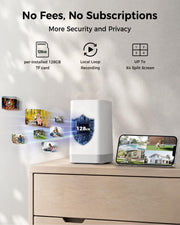 solar powered outdoor camera rear design product view | Smaronics