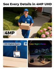 solar powered outdoor camera side profile product view | Smaronics