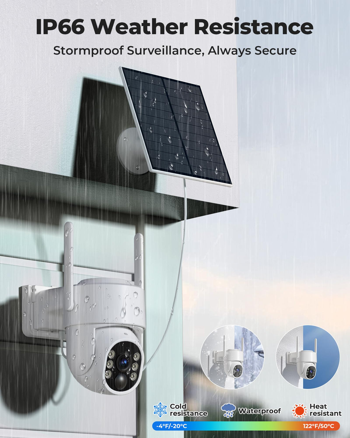 Solar-Powered Outdoor Camera with Alexa Compatibility image 9