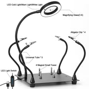 soldering helping hands side profile product view | Smaronics