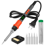soldering iron kit 120w led digital solder iron front angle product vi