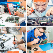 soldering iron kit 120w led digital solder iron package contents view