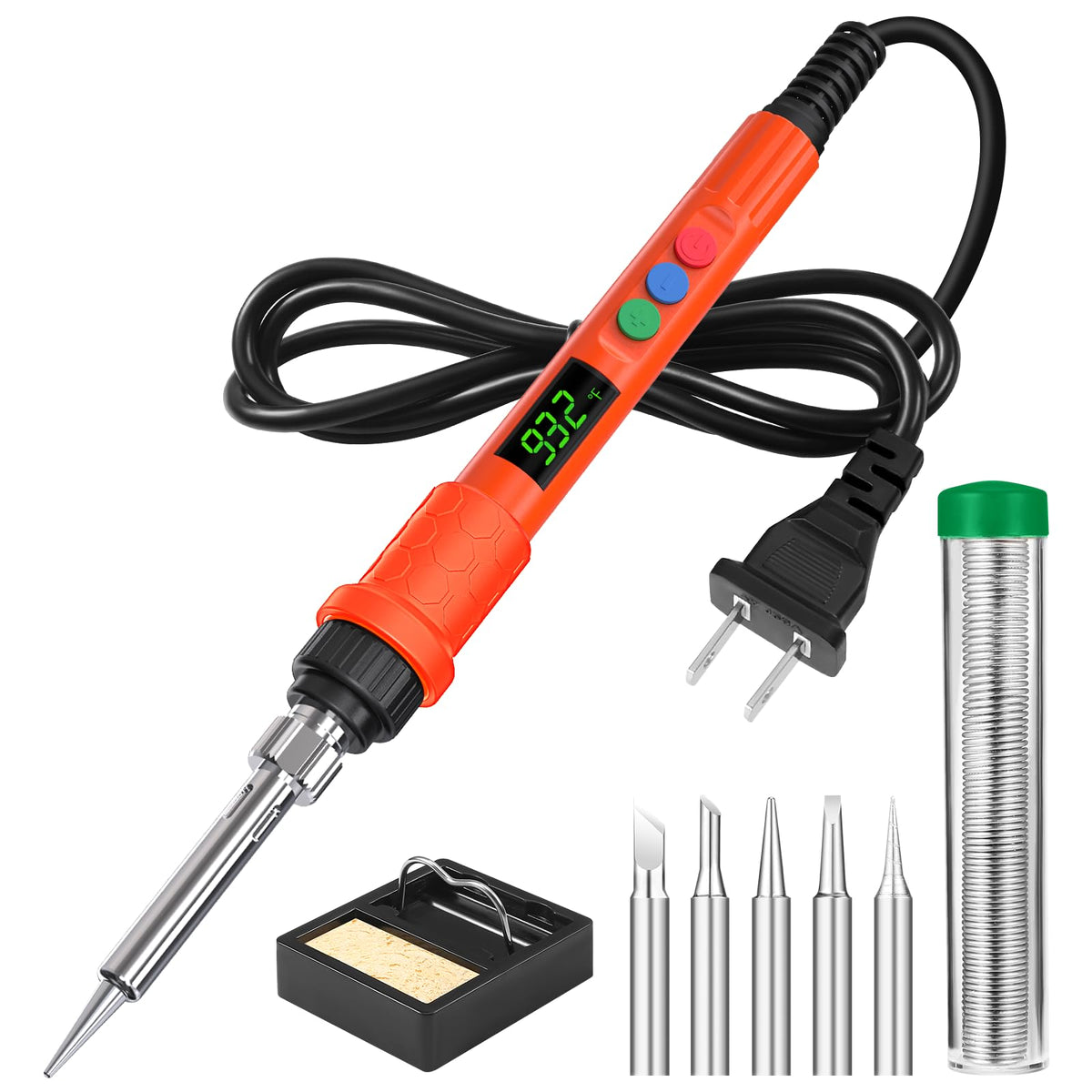 soldering iron kit 120w led digital solder iron real usage product vie