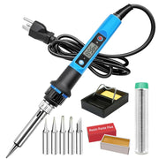 Soldering Iron Kit 80W 110V front angle | Smaronics