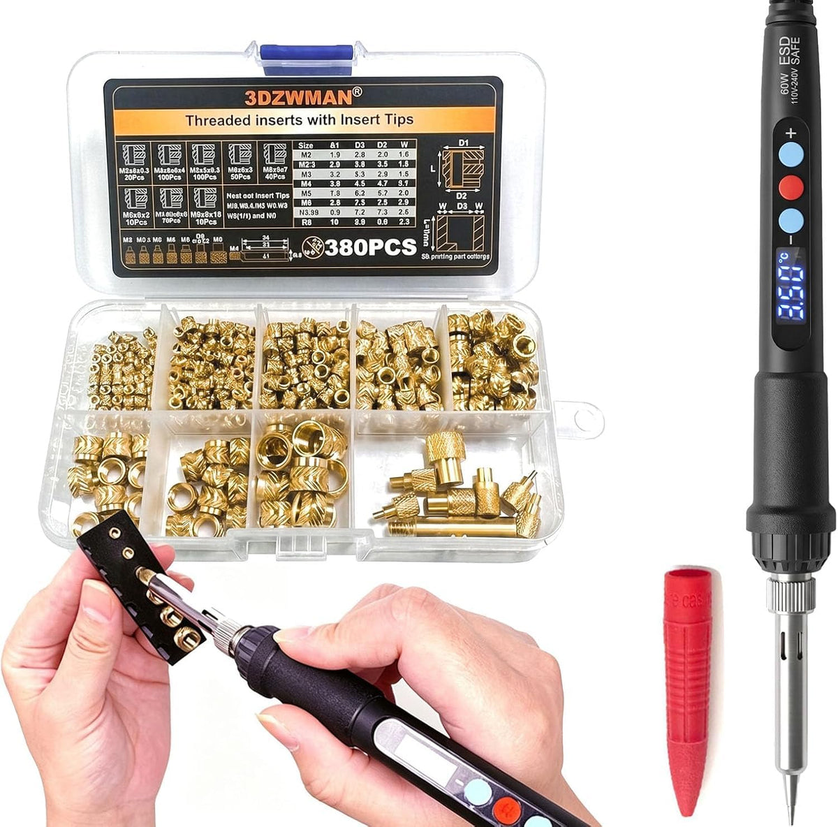 soldering iron kit front angle product view | Smaronics